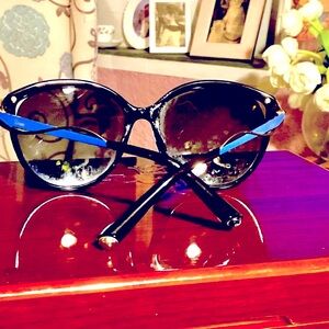 STUNNING DIOR DARK BLUE & BLACK SUNGLASSES